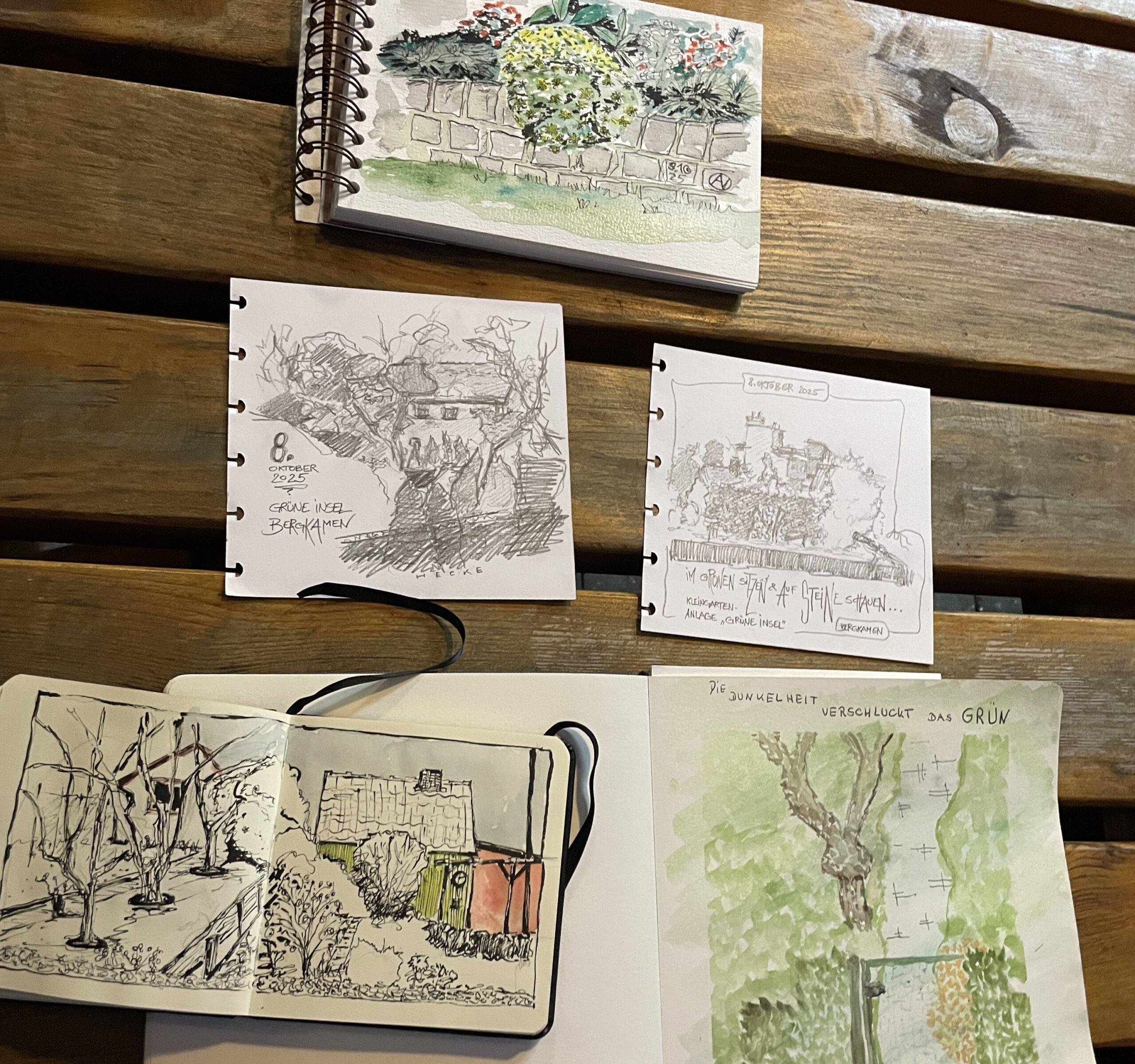 Zeichnungen "Grüne Insel" Bergkamen 