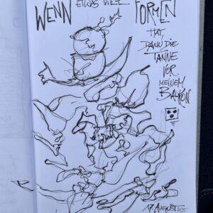 Blindzeichnung Tanne